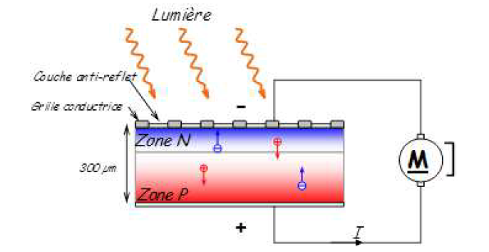 Panneau photovoltaïque en silicium amorphe et microcristallin